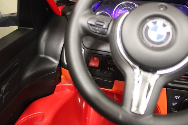 Электромобиль BMW X6, красный  